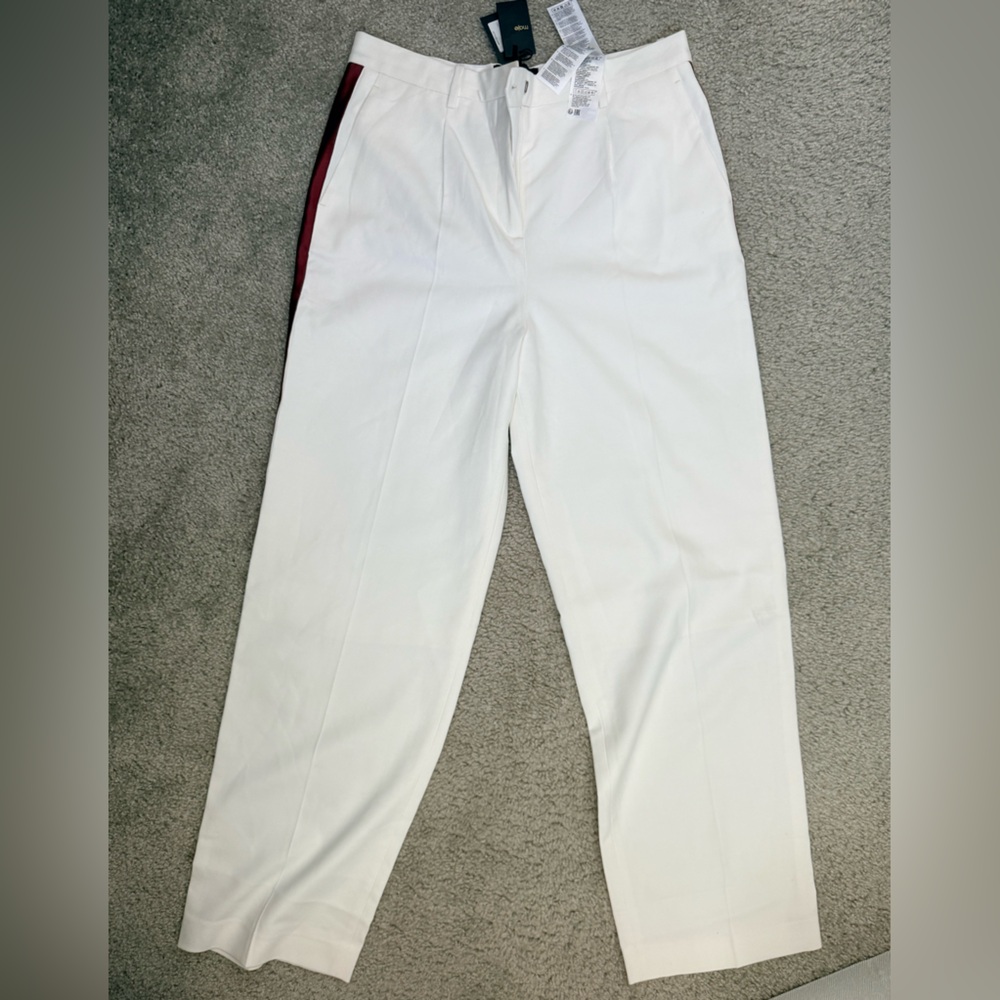 Maje Paz Pleated Side Stripe Pants
In Ecru